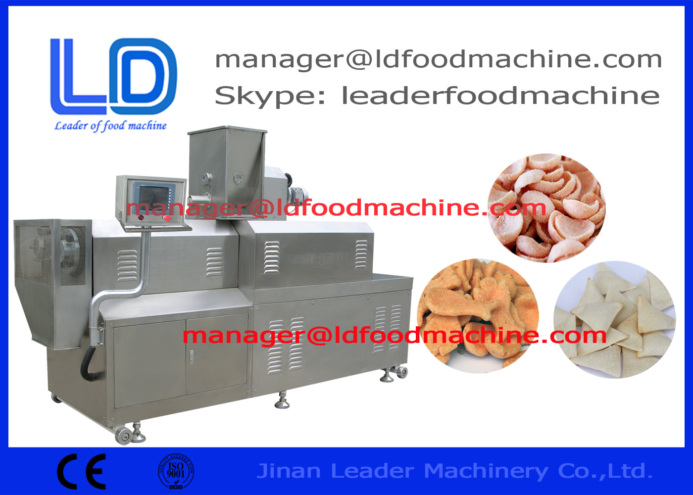 LD Twin đùn trục vít Đối Snacks